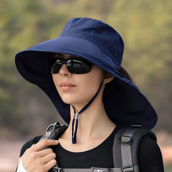 Chapeaux à visière légers pour queue de cheval, chapeaux seau d'été pour femmes, Protection des yeux