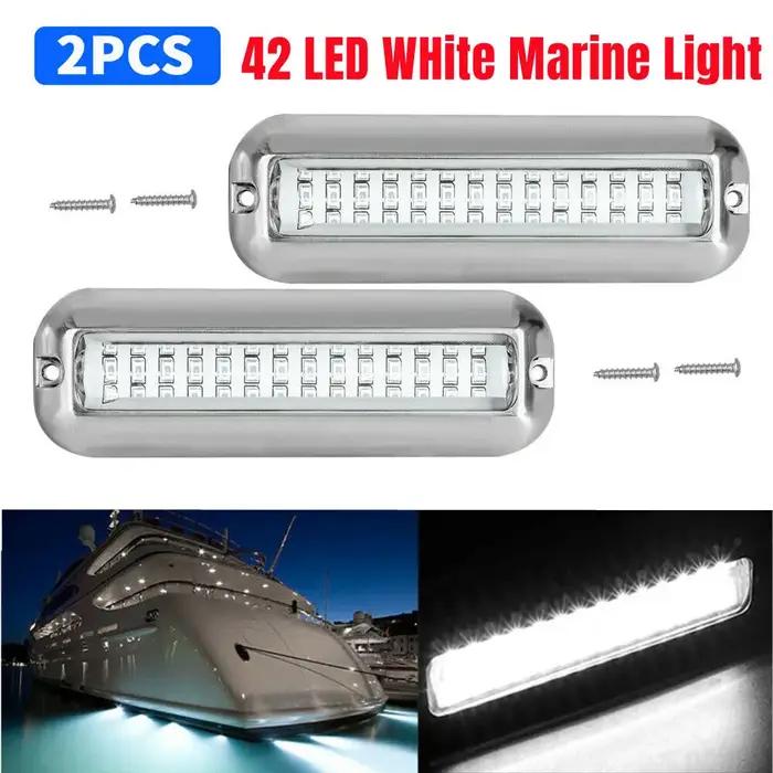 42 LED étanche bateau marin lumière LED ponton sous-marin tableau arrière lampe Yacht cabine pont feux