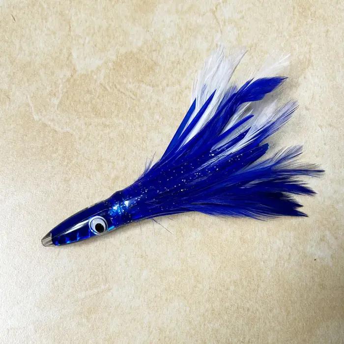 Jupes de Calmar DNDYUJU Appât Acrylique Plume de Poulpe Leurre de Pêche pour Thon Sai Plage Océanique Lac Rivière