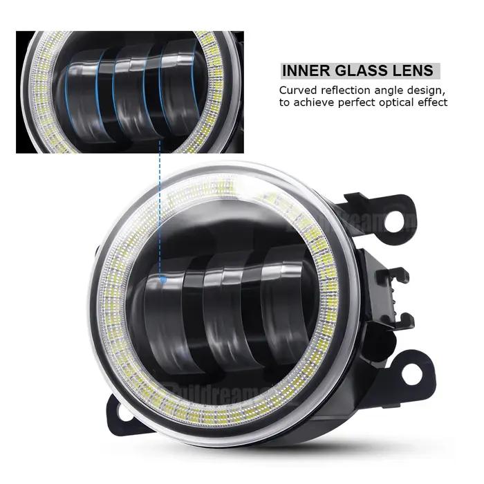 2 X phare antibrouillard œil d'ange de voiture pour Peugeot 3008 207 307 2008 4008 4007 5008 408 407