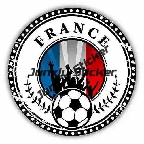 Tour Eiffel, Notre Dame Cathédrale Paris France Cannes Voyage Aventure Position mondiale Pays Autocollant Sceau rond Drapeau Emblème PVC
