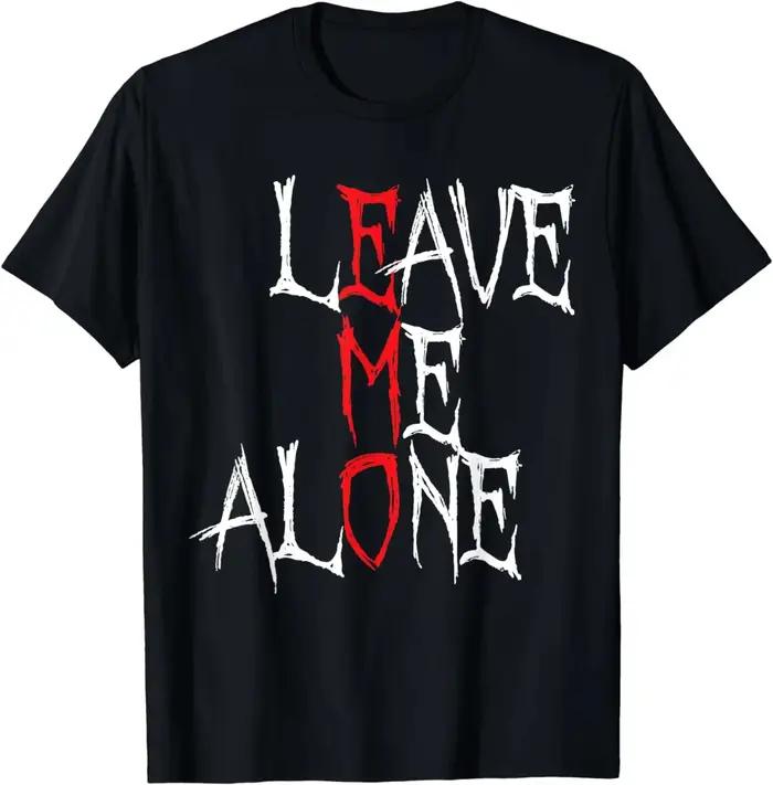 Laissez-moi tranquille | Vêtements Emo | Fan de musique Emo Emocore | T-shirt Emo pour hommes et femmes, vêtements vintage, Ropa De Hombre