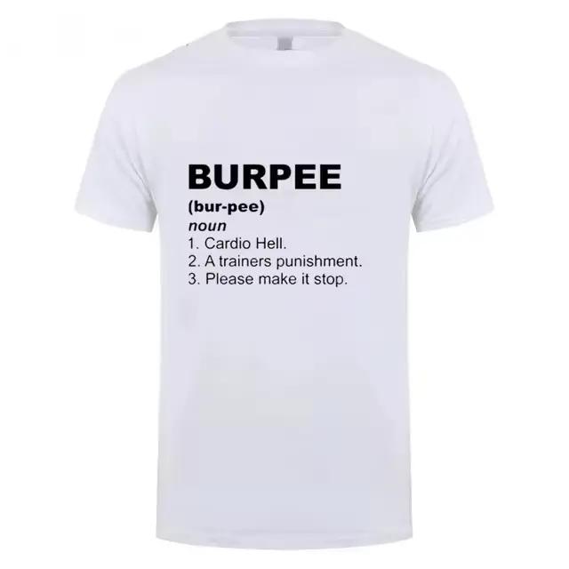 T-shirt Crossfit Burpee King en coton pour hommes et femmes, Streetwear d'été