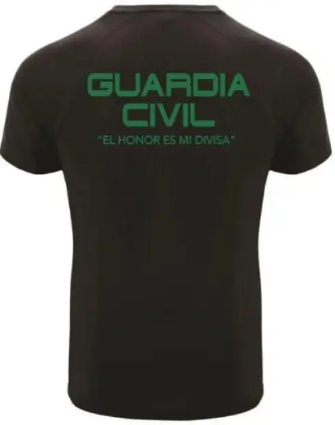 Camiseta Guardia Civil Espagne armée militaire T-Shirt manches courtes décontracté 100% coton chemise