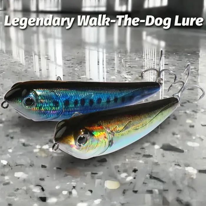 Leurre de pêche en surface Walk The Dog Appât flottant robuste pour pêcheurs amateurs et experts Occasions spéciales Pêche en eau douce et salée