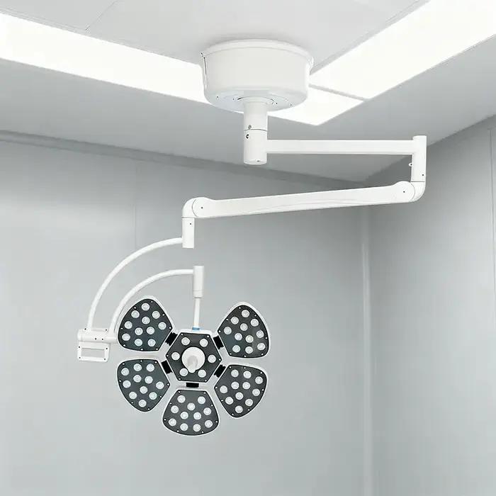 Lampe chirurgicale LED sans ombre 2026 en promotion - Fixation murale/Bras unique et mobile - Équipe