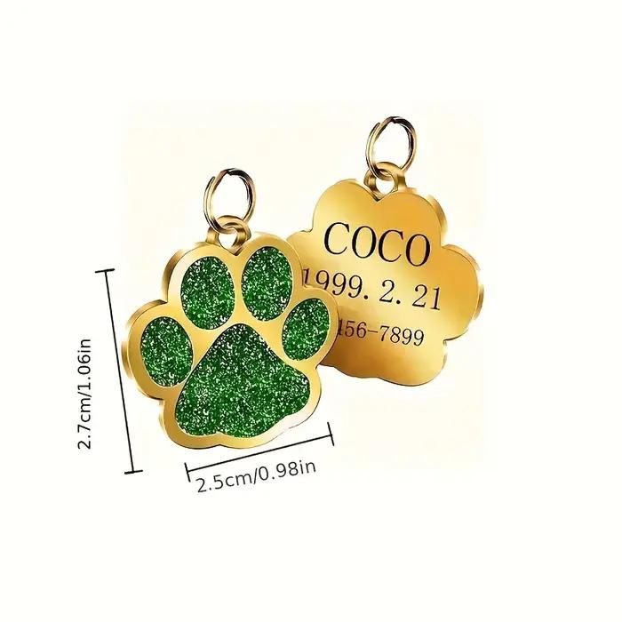 Étiquettes nominatives personnalisées pour chien et chat