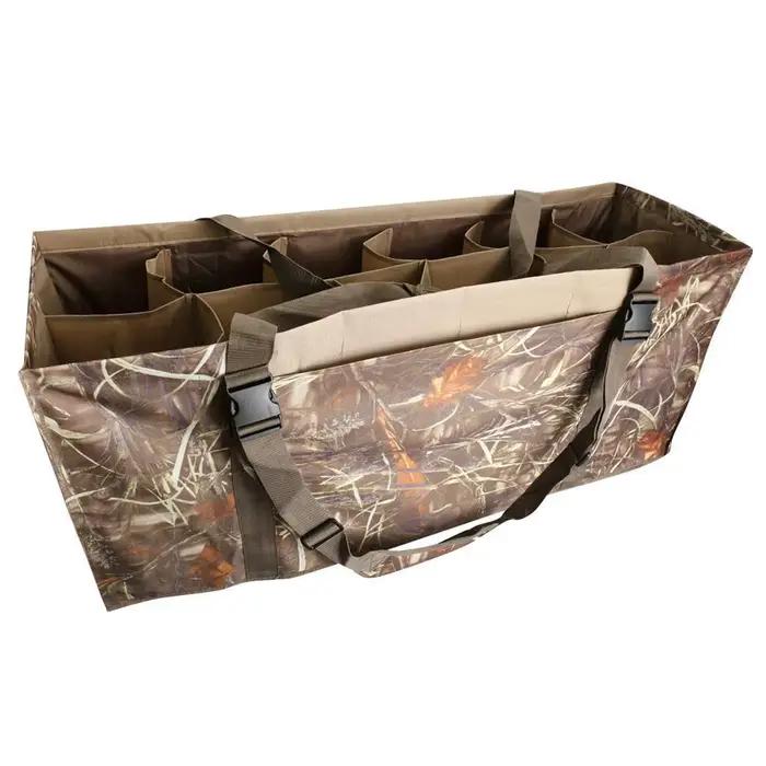 Sac de transport 12 leurres canard - Sac de chasse rembourré avec sangle épaule réglable