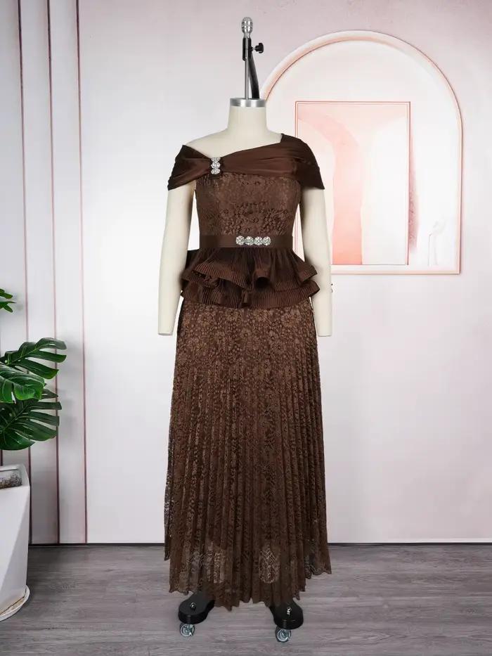 Robes longues élégantes pour femmes Printemps-Été 2026 – Robes plissées maxi pour mariage, soirée, b