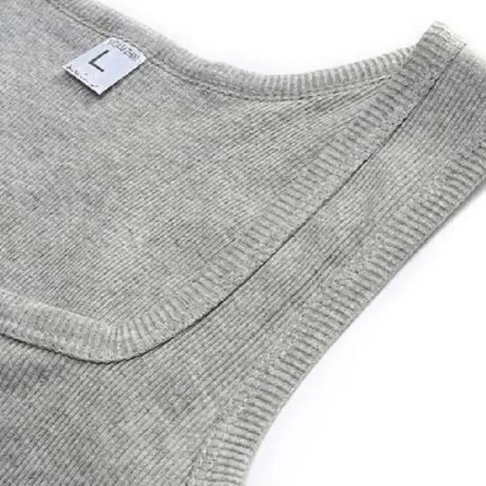 Débardeur en coton pour hommes et femmes, 3 pièces/lot, sans manches, solide, gilet musculaire, sous