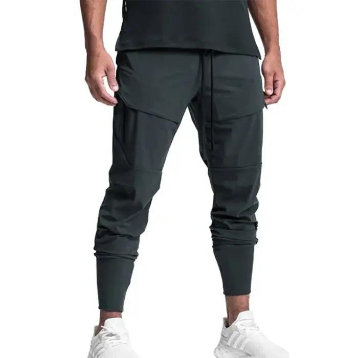 Pantalon de jogging cargo multi-poches à séchage rapide pour homme – Idéal pour la gym, le fitness,