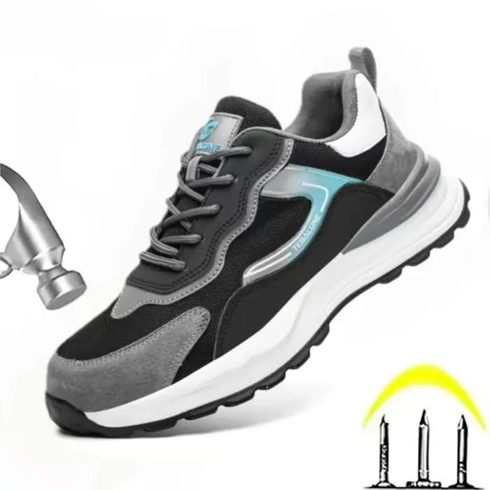 Chaussures de sécurité pour hommes 2026, chaussures de travail à embout d'acier, anti-écrasement, anti-perforation, isolées, respirantes, chaussures de protection du travail, Botas