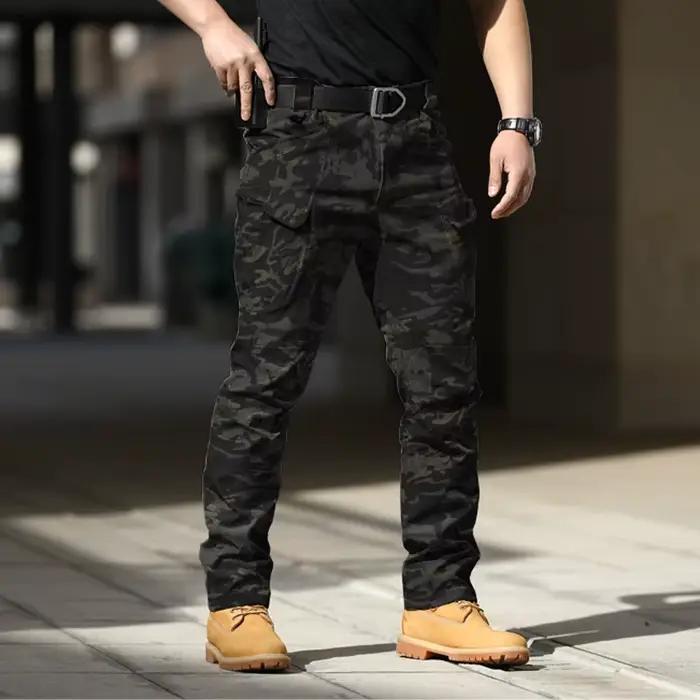 Pantalon cargo tactique été militaire pour homme - Séchage rapide multi-poches randonnée travail résistant