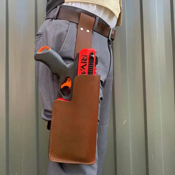 Étui de odoren cuir PU, steampunk, DulNerf, Kronos, poudres de odor, jambe tombante, corps, équipement de guerre, hammershot, sac de support de bras fort, LARP