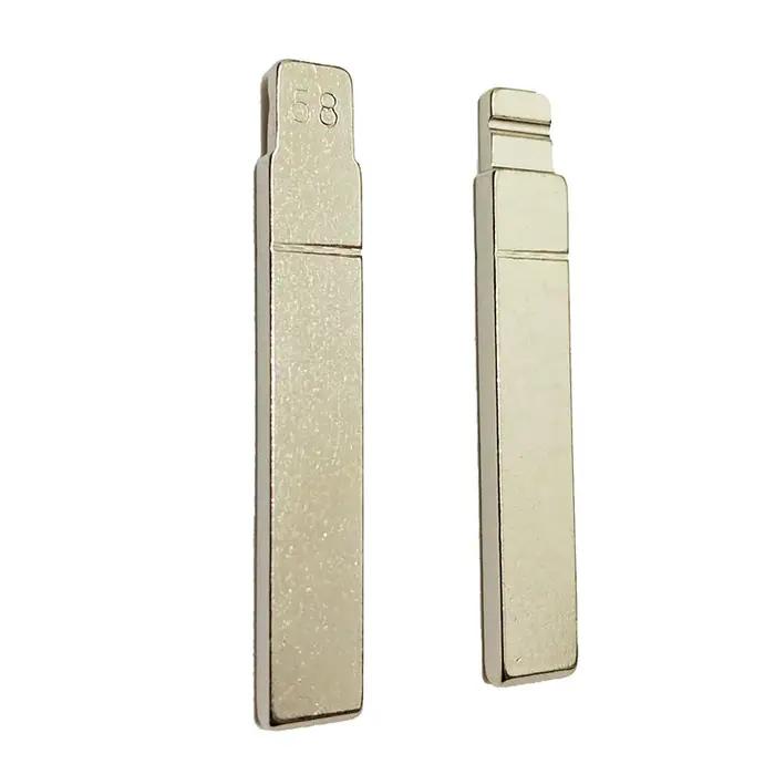 10 pièces/lot # Lame de clé télécommande de voiture 58 KD VA2, lame rabattable en métal pour citroën