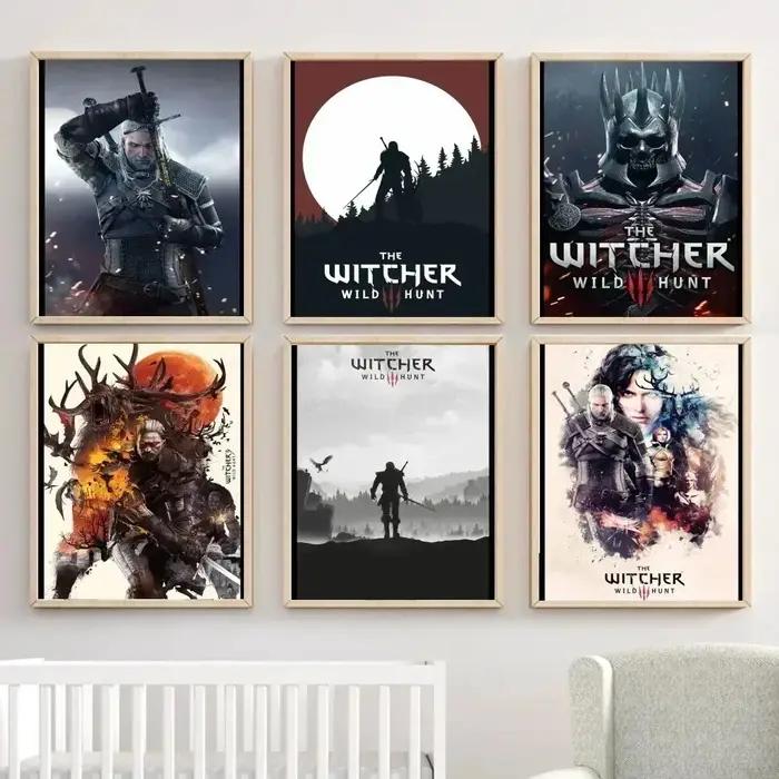 Toile impression Witcher 3 Interface Overdose Home Decor Art Painting Toile Robuste Design Numérique Classique Modernité Usage Maison Bureau Occasions Spéciales