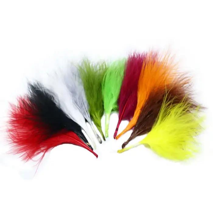 Plumes de liaison de mouche en marabout de dinde, 20 plumes sélectionnées, pour bogue wool, banderol