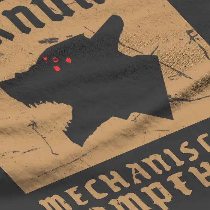T-shirt Mechanischer Wolfenstein unisexe en coton pour homme style décontracté impression numérique pour grandes tailles occasions quotidiennes