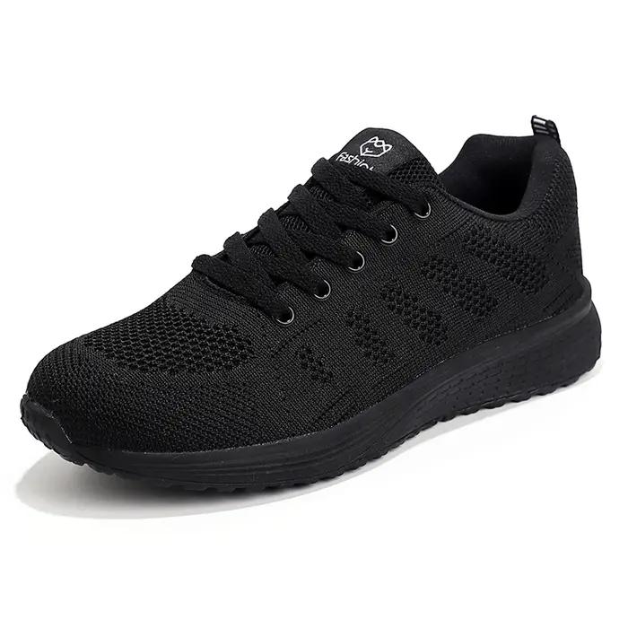 Nouvelles baskets femmes chaussures décontractées mode respirant marche maille chaussures plates fem