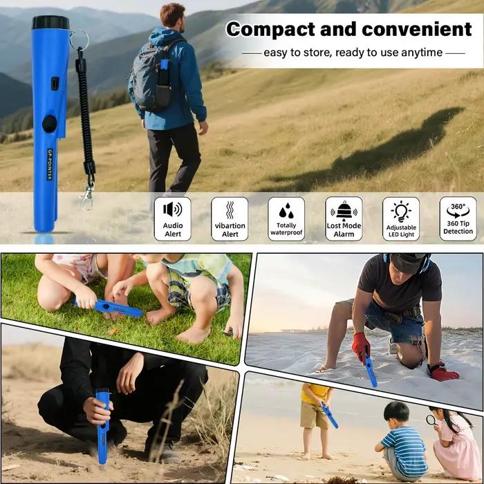 Détecteur de métaux portable Treasure Hunter pour chasseurs de trésors recherche de pièces anciennes bijoux perdus exploration de champ forêt plage occasions spéciales