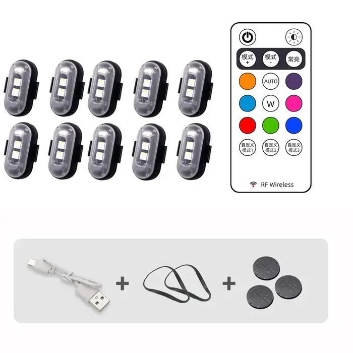 Lumières stroboscopiques d'avion Led rvb