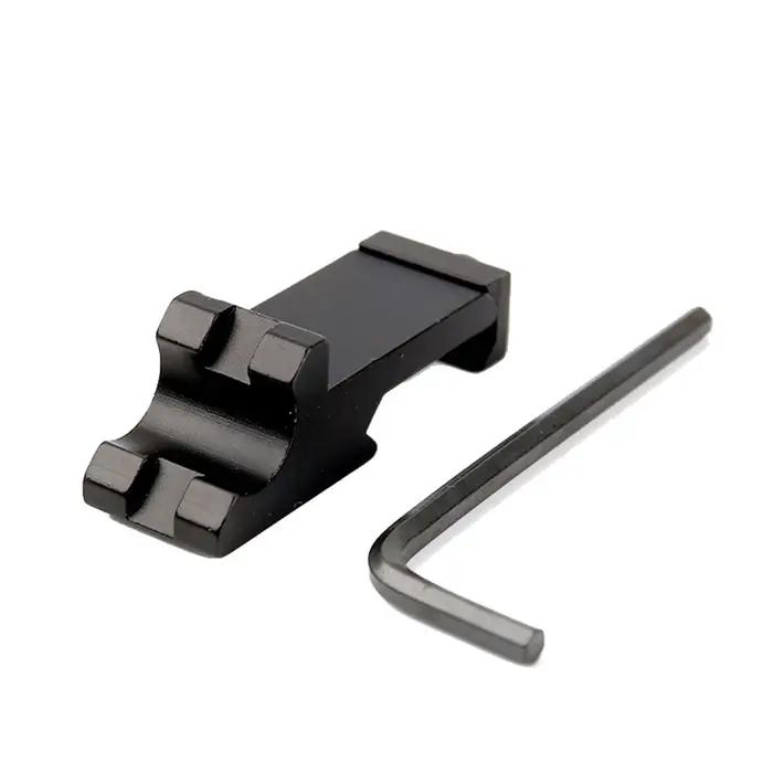 Adaptateur latéral à angle de 45 degrés RTS pour rail de 20 mm, support tactique pour lampe torche, laser, lunette de visée, fusil de chasse