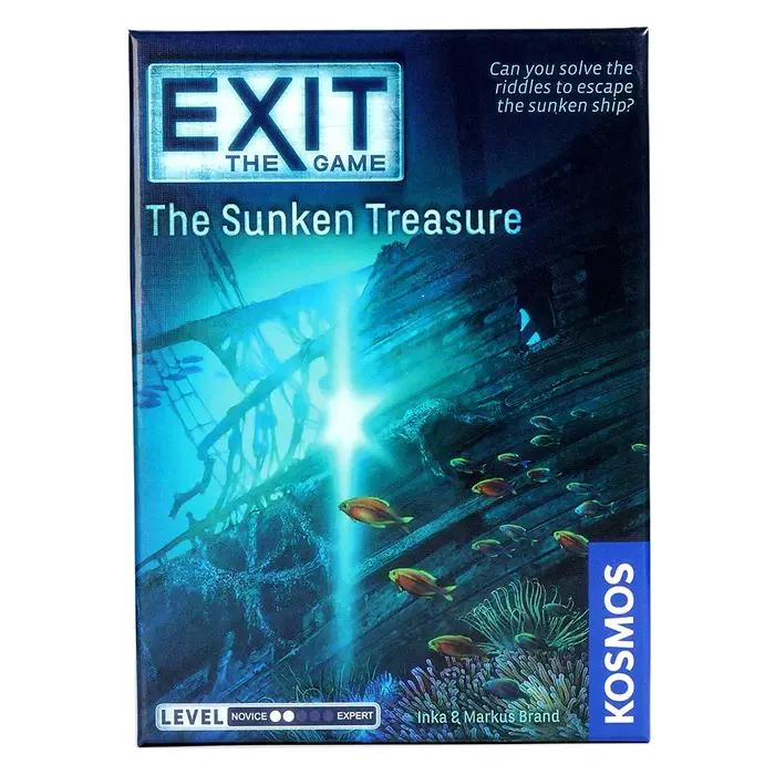 EXIT : The Sunken Treasure - Jeu unique de salle d'évasion - 1 à 4 joueurs - Jeux de société de stratégie de résolution de puzzle