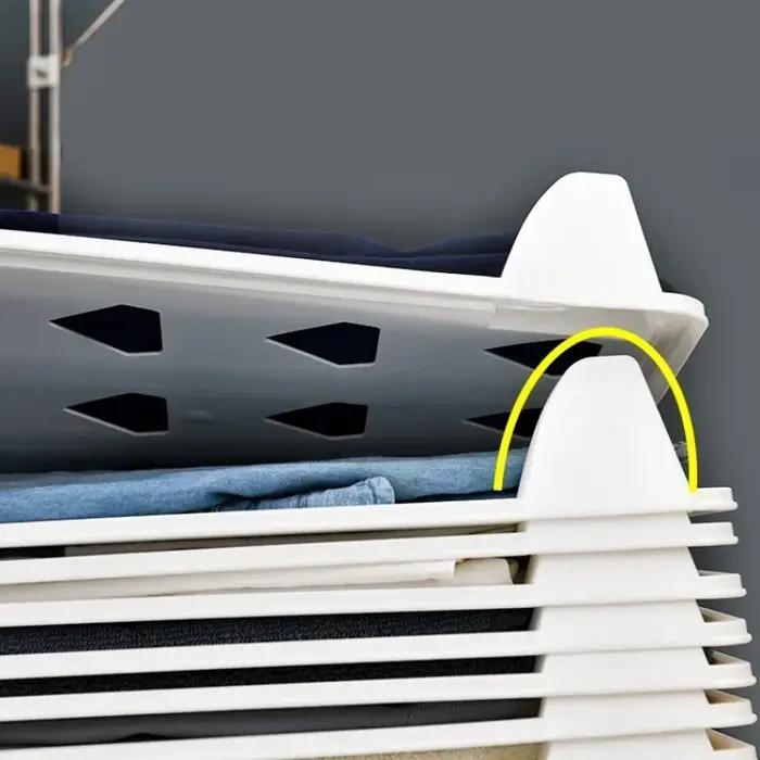 Tiroirs de rangement empilables pour vêtements pliants en plastique PP, rangement de chemises et t-shirts, organisation de garde-robe, rangement de vêtements pliants et pliantes, armoire, stockage et organisation de vêtements pliants