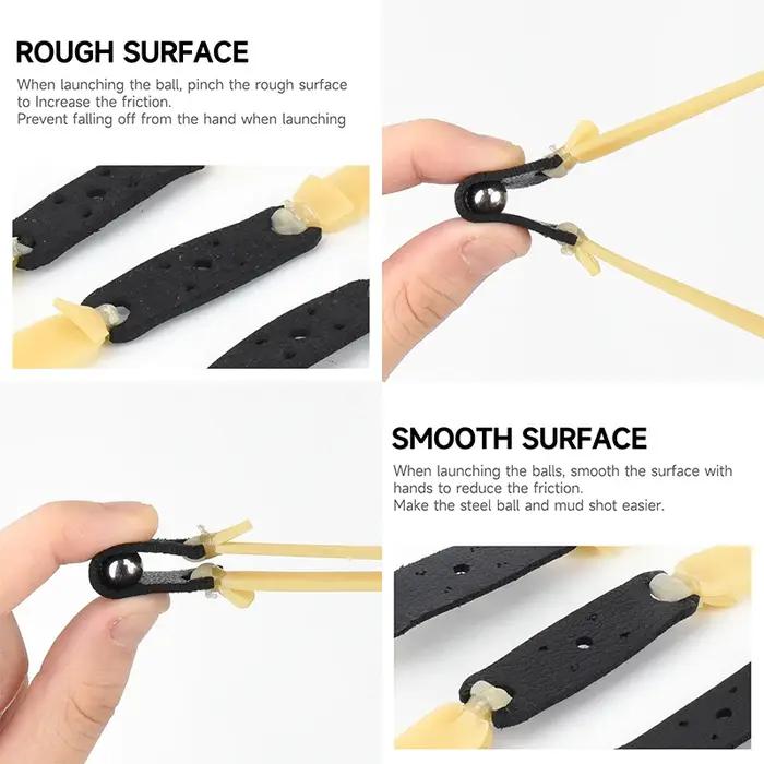 4 pièces 2.0mm épaissi puissant fronde élastique spécial pour la chasse Sport haute qualité Latex él