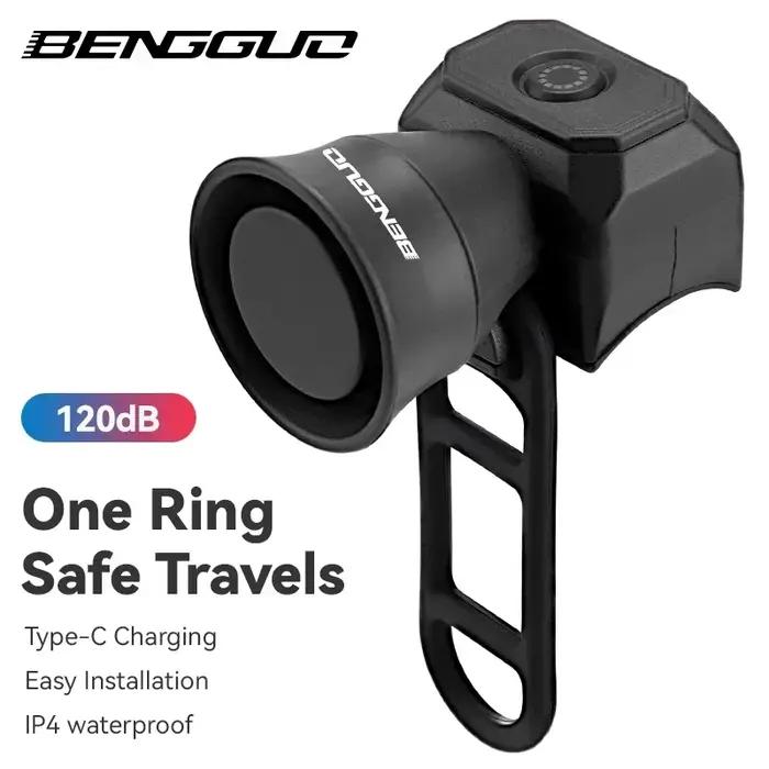 Klaxon de vélo de montagne avec batterie rechargeable USB étanche pour vélos et trottinettes pour enfants sécurité voyages urbains et randonnees
