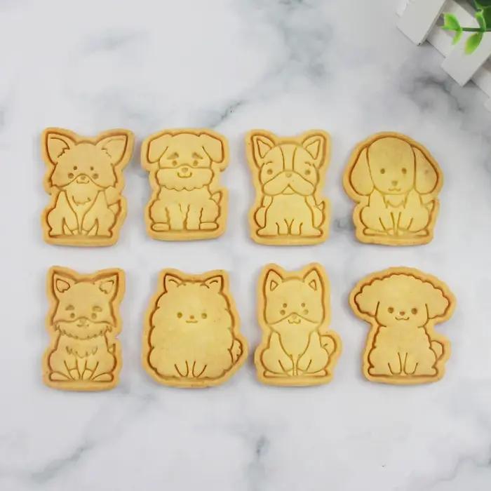 Moule à biscuits 3D en forme de chien, outil de cuisson pour biscuits, desserts, gâteaux en fondant, outils de décoration de gâteaux, nouveauté