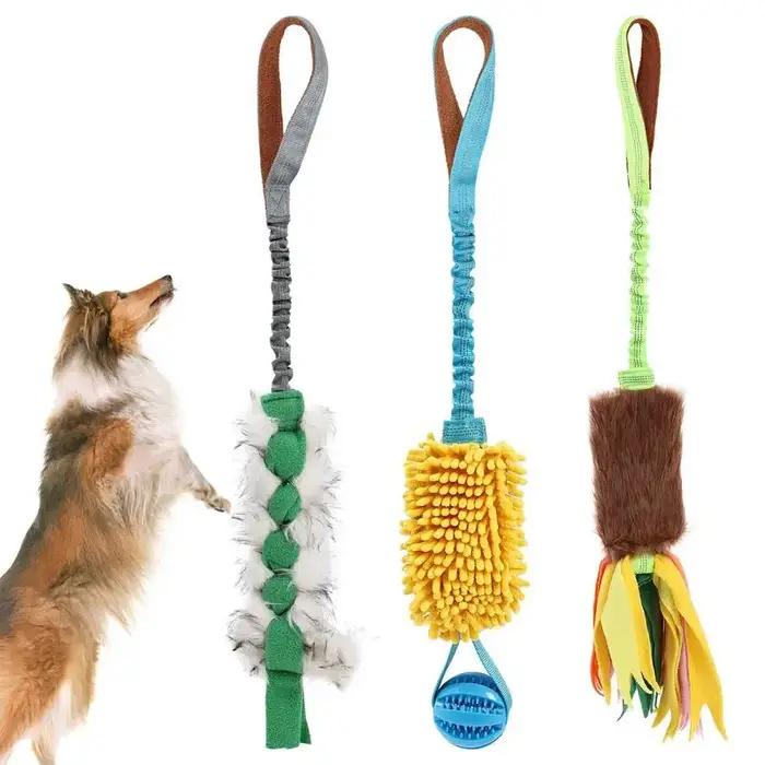 Jouet à mâcher avec élastique pour chien
