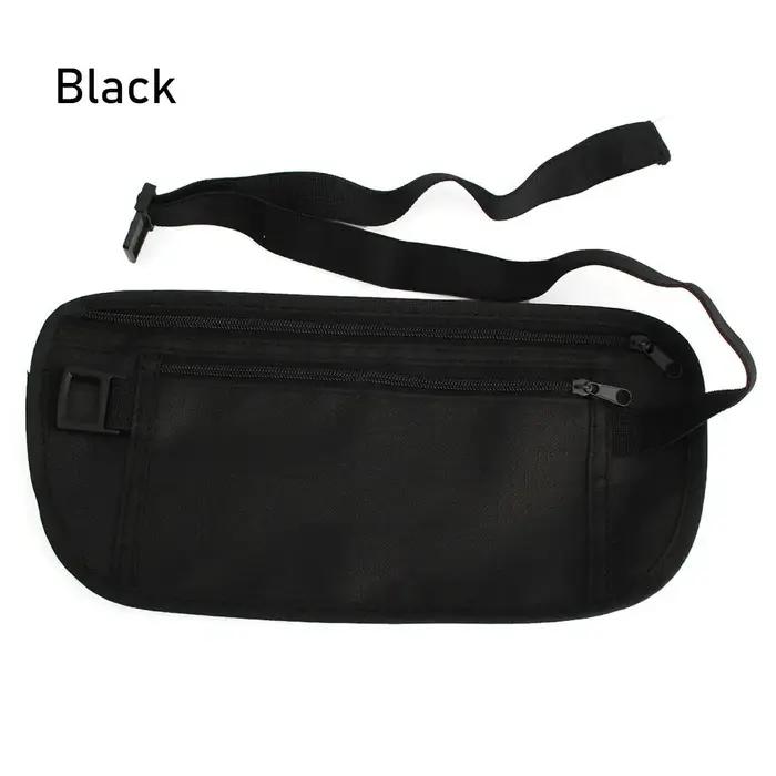 Sac de poitrine secret en polyester robuste pour portefeuille et passeport, pratique et sécurisé pour femmes et hommes lors de voyages et activités extérieures