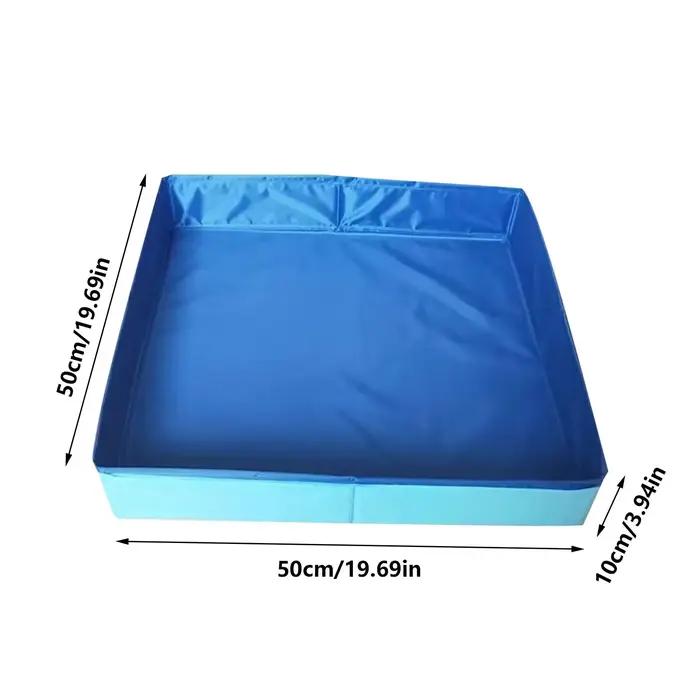 Piscine pliante carrée en PVC pour chiens et chatons