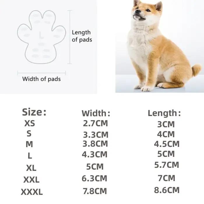 Ensemble de coussinets de protection antidérapants pour pattes de chien