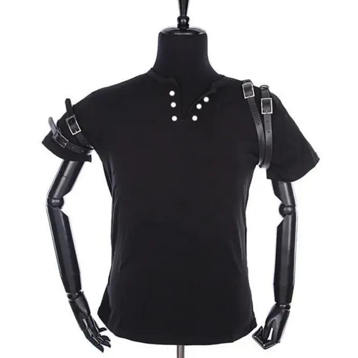 Costumes de joueur imitateur de moto, T-shirt noir BAD classique, ceinture, Michael Joseph Jackson