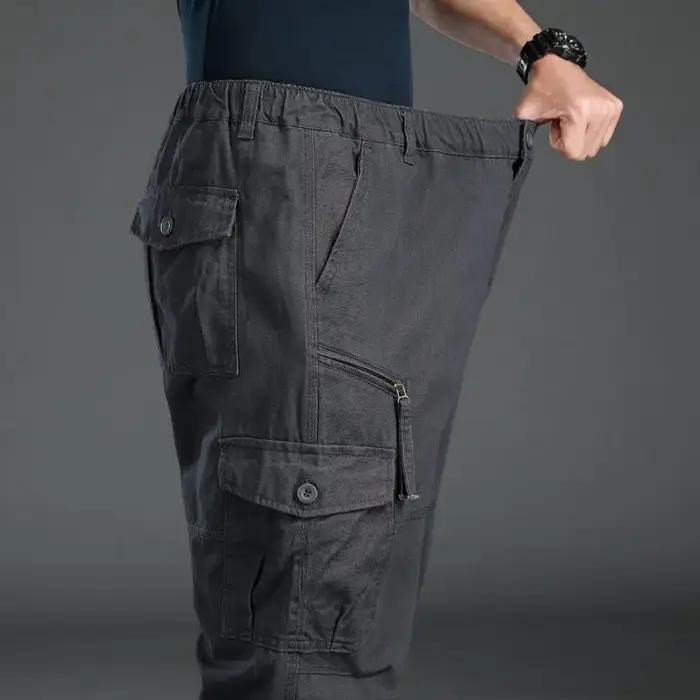 Pantalon tactique homme grande taille loose running survêtement randonnée sport travail extérieur
