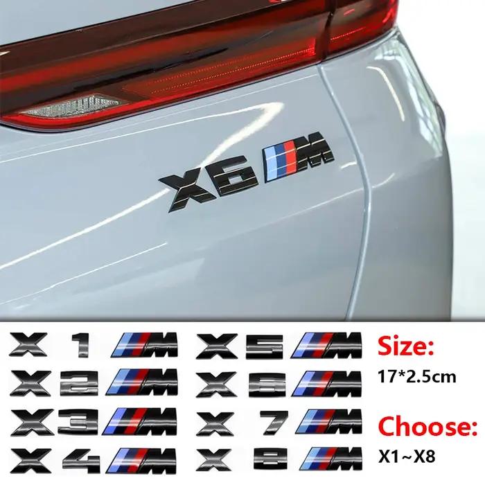 Emblème de coffre de voiture ABS, chiffres de la série M pour BMW G11 F30 F10 F39 E83 E84 G01 F48 X4M M6 X5M X2M X3M, accessoires de tuning automobile