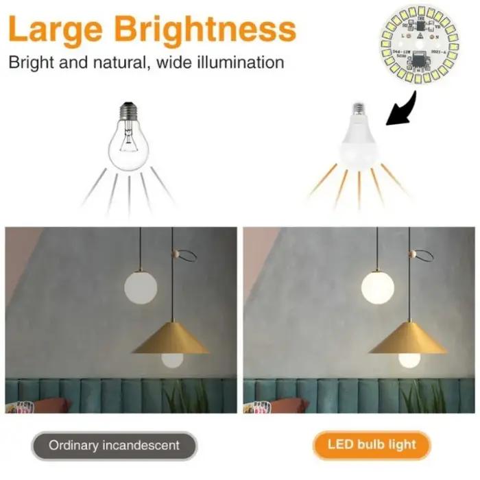 HHLZYH 10 pcs/lot AC220V puce LED 3 W 5 W 7 W 9 W 12 W 15 W 90 Lumen/W 2835SMD perles de lumière ron