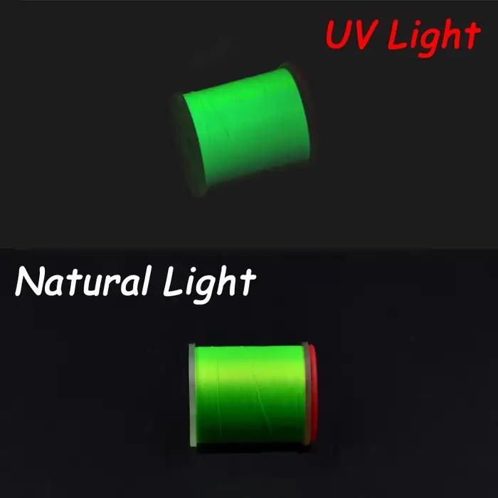 Fil d'attache de mouche 100D, couleurs fluorescentes UV en option, pour nymphes, mouches sèches, fil