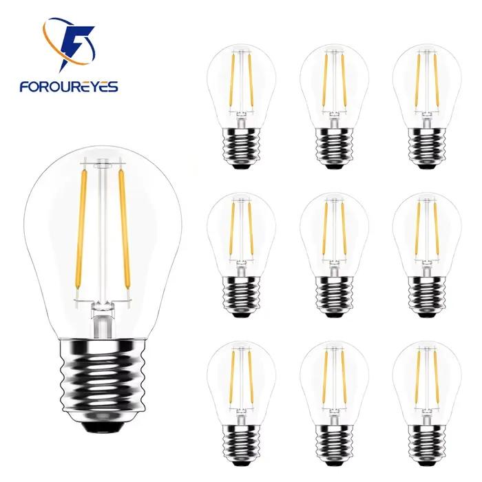Paquet de 10 ampoules à Filament S14 à intensité variable pour guirlandes lumineuses de jardin E27 E