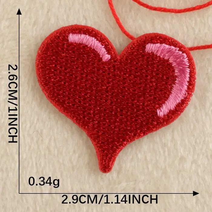 Patchs de broderie de coeur de dessin animé mignon