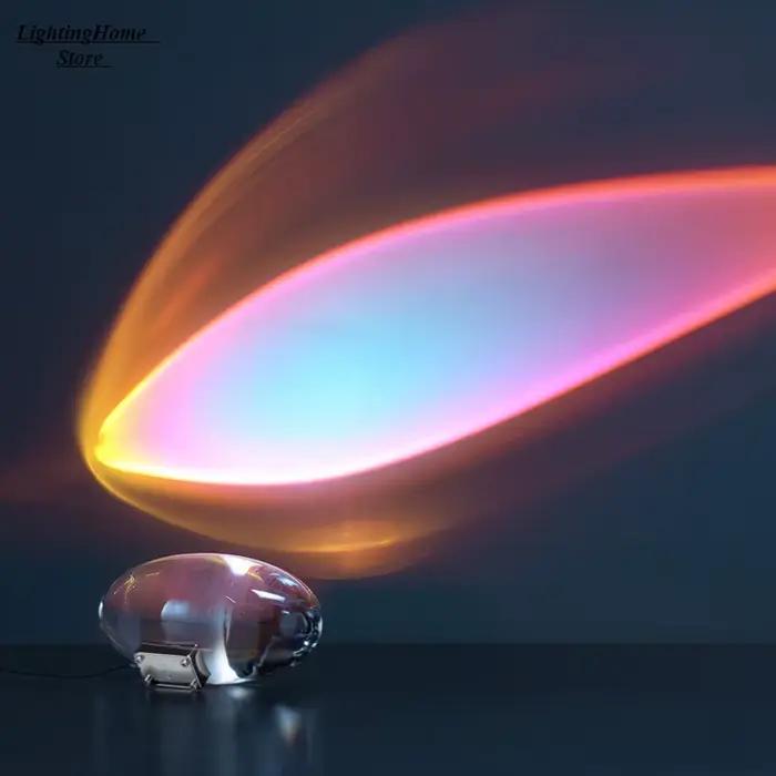 Lampe de Table design italien Led cristal oeil du ciel livraison gratuite lampes en forme d'oeuf sal