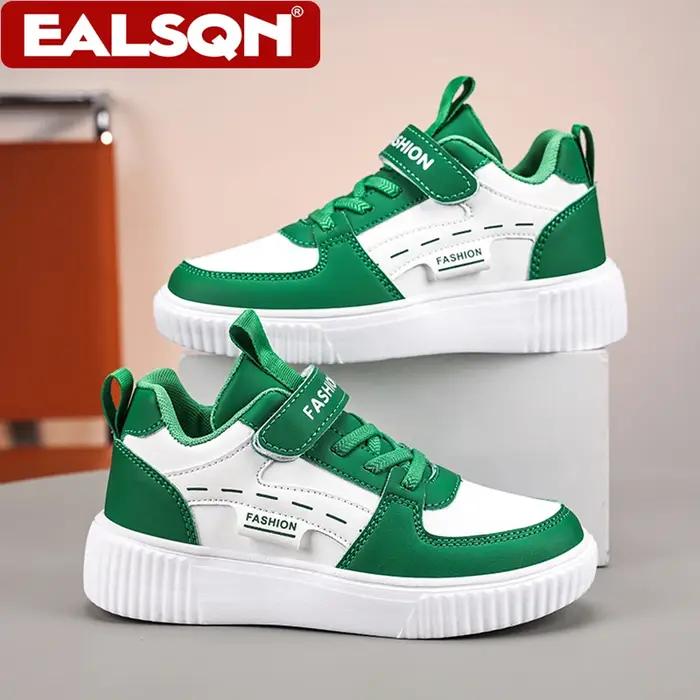 Baskets décontractées en cuir PU pour enfants, chaussures de basket-ball tendance pour garçons, bask