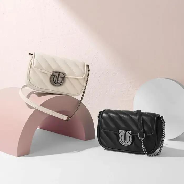 Sac à bandoulière en cuir matelassé ITAMOOD, sac à bandoulière de luxe et élégant pour femme, petit
