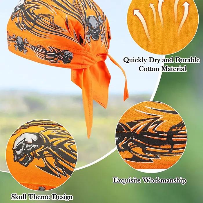 1 pièces cyclisme crâne Pirate casquette chapeau Bandana tête enveloppement respirant casque doublur