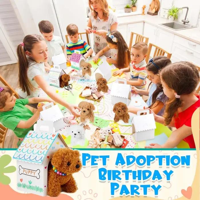 8-36 Sets Kit DIY de cadeaux de fête 'Adopte un chiot' pour anniversaire