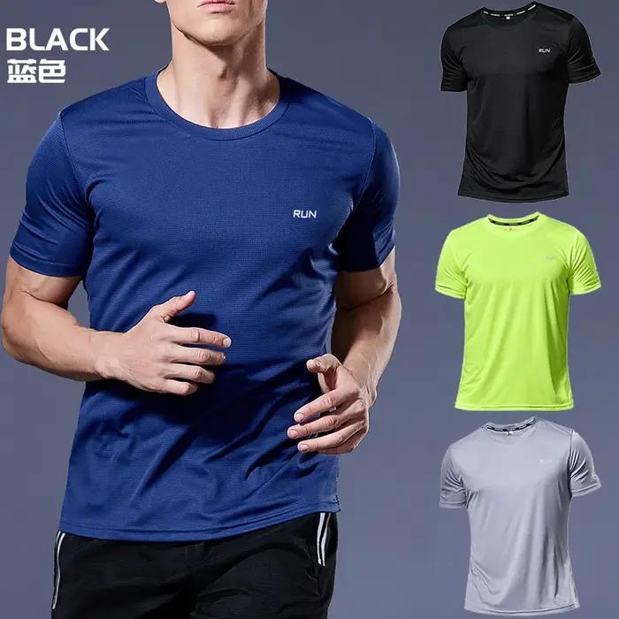 Maillot de Course à Séchage Rapide pour Homme, TShirt de Football, Vêtements de Sport, Fitness, Comp