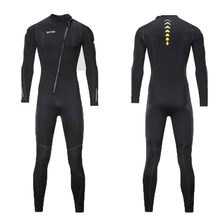 Combinaison néoprène 3MM Combinaisons zippées avant pour hommes et femmes plongée en apnée, plongée