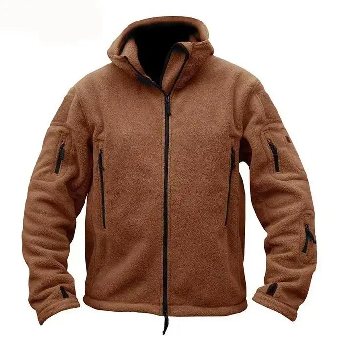 Hommes chasse hiver thermique polaire veste tactique Sports de plein air manteau à capuche militaire Softshell